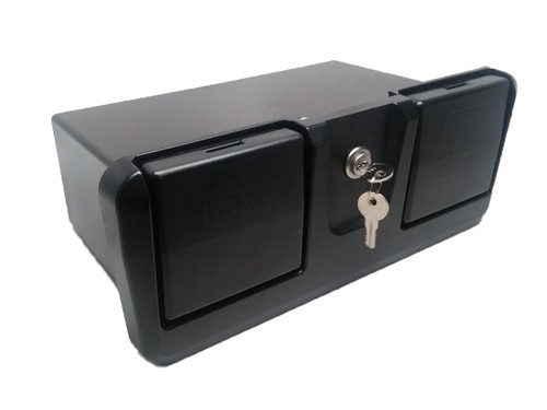 Pactrade Marine Boat RV Truck ABS Locking Plastic Glove Box With Two Drink Holde - Picture 1 of 5