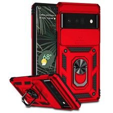 For Google Pixel 10 Pro XL Case Shockproof Camera Slide Ring Stand Cover
