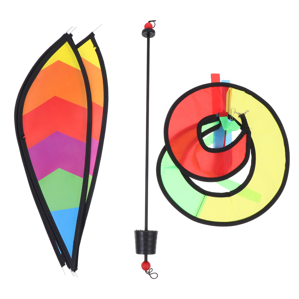 1PC Giant Rainbow Hot Air Balloon Pendant Garden Yard Cloth Decoration