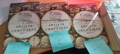 Classical Conversations Acts & Facts History Cards Artists & Composers
