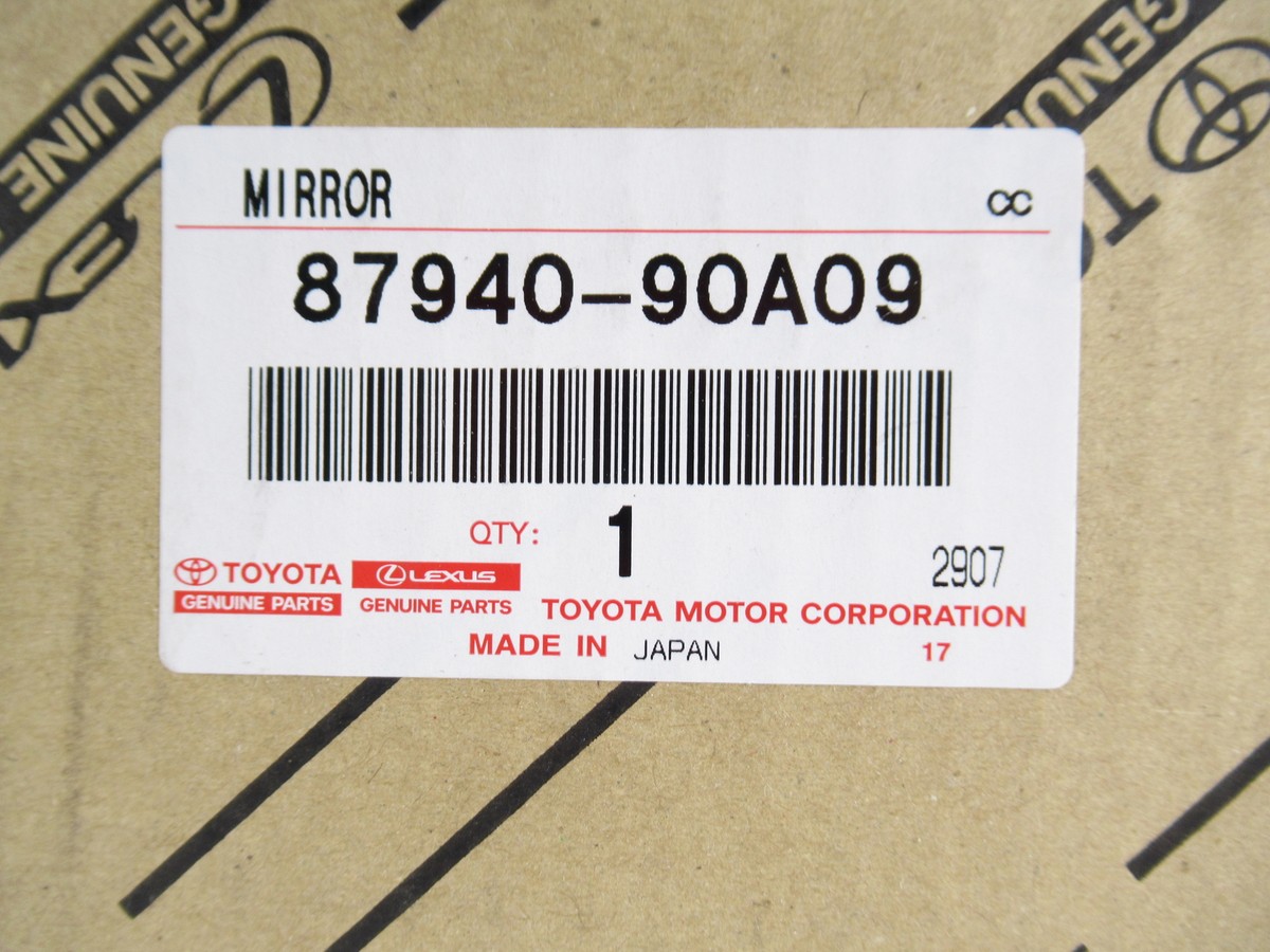 Genuine OEM Toyota 87940-90A09 Driver LH Side Mirror 1988-1990
