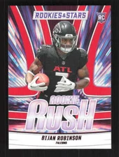 Bijan Robinson 2023 Panini Rookies & Stars Rookie Rush Longevity Red #RR-2