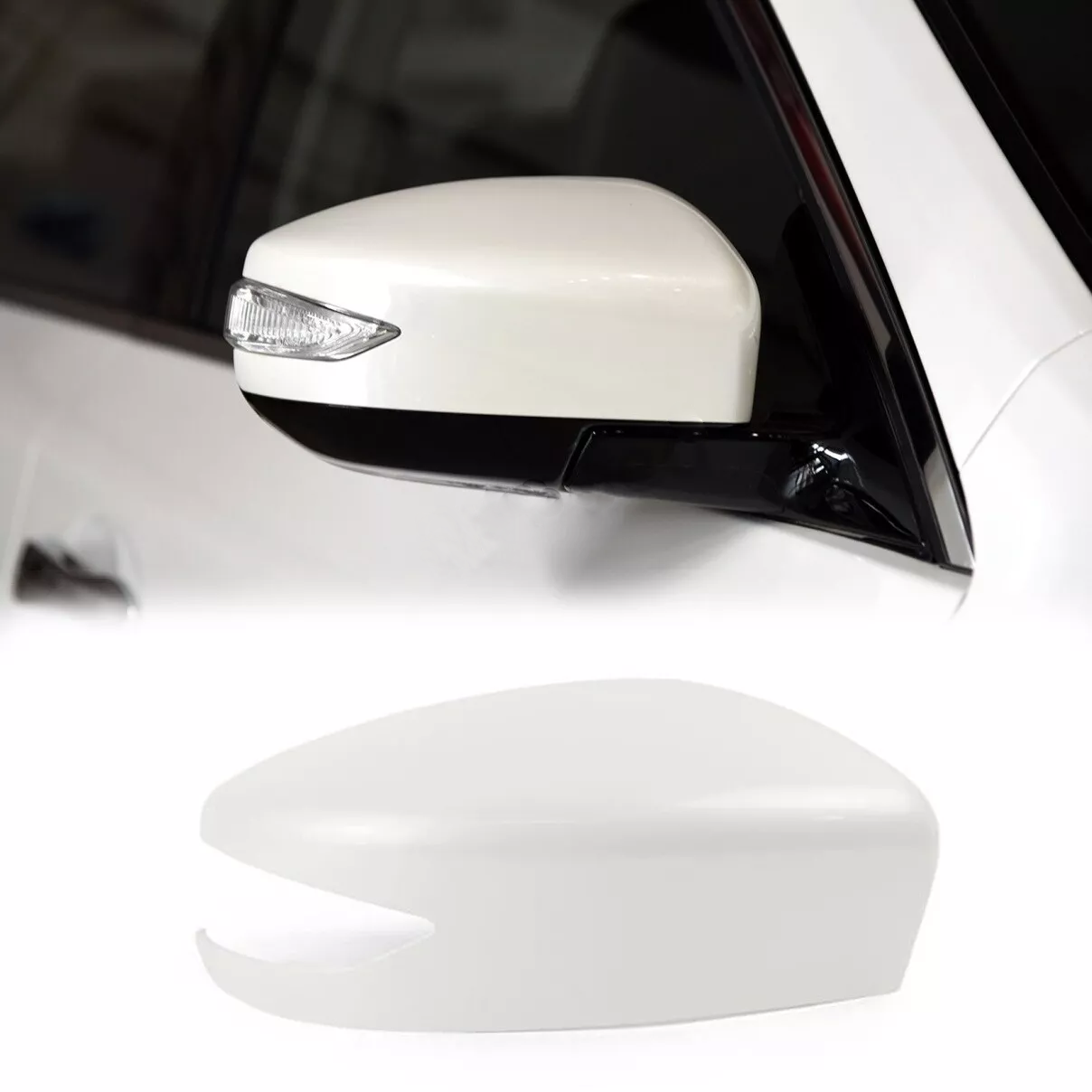 Nissan Sentra Altima 2013-2018 Right Passenger Side White Mirror Cap Cover
