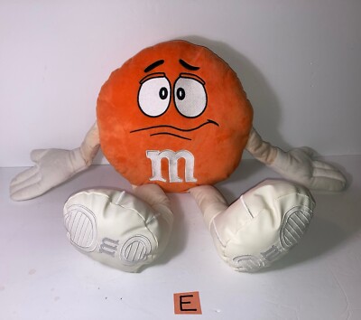 Orange M&M's World Plush Stuffed Doll Toy 19” Mars Candy Toy 2016