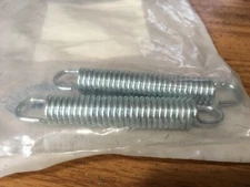 (2) 0.531"OD x 0.091"Wire 3-1/2"L Loop End #80 Steel Hard Drawn MB Spring