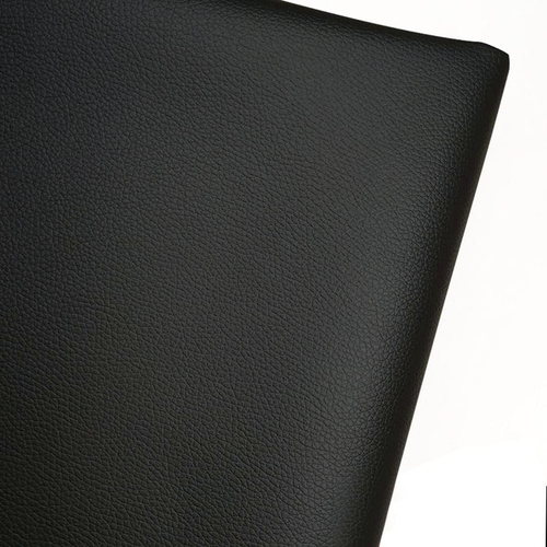 Black Faux Leather PU Leather Fabric 36" X 54" 1 Yard 0.8 Mm Thickness Synthetic - Picture 10 of 12