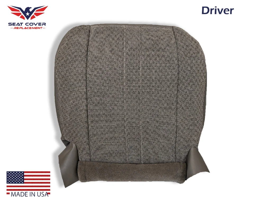 Chevy Express Van 1500 2500 3500 2003-2018 cubiertas de asiento de tela de primera fila gris Foto 2 de 4