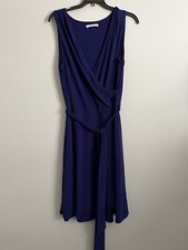 41 Hawthorn Womens Size Medium Dress Blue Sleeveless Wear To Work