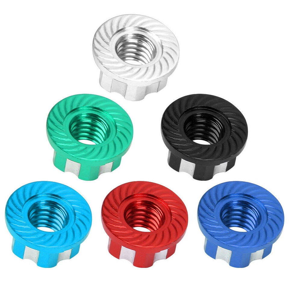 4x RC Radmutter M4 Sechskant  Sperrzahnmutter Sicherungsmutter  1/10 RC Auto - Bild 2 von 2