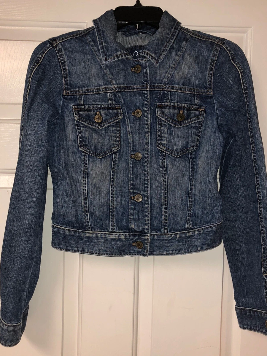 Ann Taylor Loft Jean Jacket Size Small Denim Blue