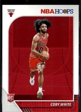 2019-20 Hoops #204 Coby White Rookie Chicago Bulls