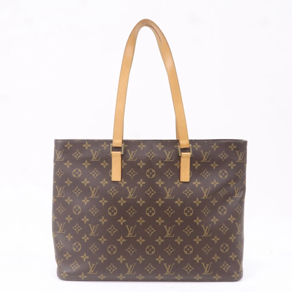 Louis Vuitton Monogram Luco Tote Bag Hand Bag Brown M51155 Auth Used - Image 2 of 4