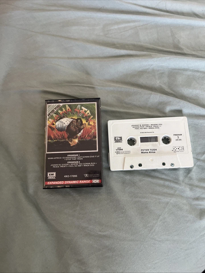Peter Tosh- Mama Africa- 1983 Cassette Album EMI America 4XO-17095 Reggae Foto 3 de 4
