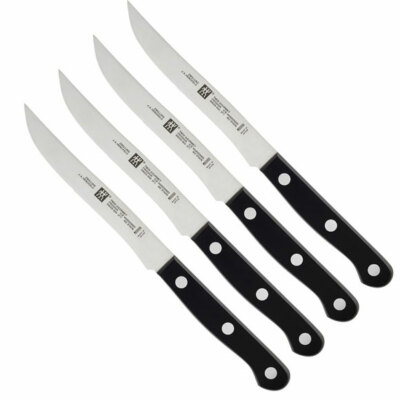 Zwilling Gourmet Steakset 4tlg Ergonomisch Rostfreier Spezialstahl Schwarz