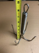 Stainless Pier Bridge Fishing Fish Gaff 6” With Eye For a Rope Twisted Handle