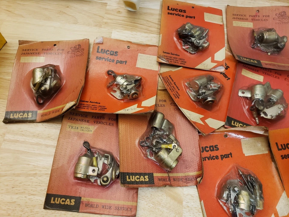 NOS Lucas Ignition Points Condenser Kit  tune up Mazda Mitsubishi Japan lot - Image 2 of 4