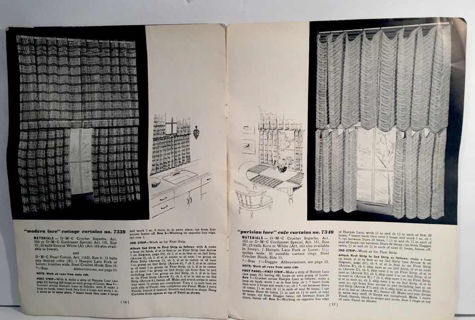 New Hairpin Lace Ideas In D.M.C Crochet Magazine Doilies Scarfs 1954 Vol. 408 - Image 4 of 4