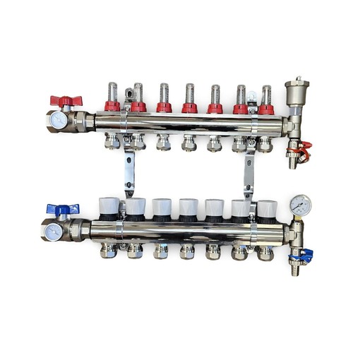 UNDERFLOOR HEATING MANIFOLDS -2-10 PORTS + EUROCONE + UPM3 PUMP PACK - Picture 195 of 248