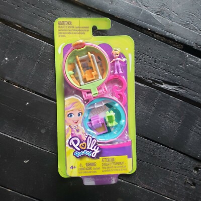 NEW Polly Pockets Mini Play Set Playground Park Girls Toy Compact Blonde