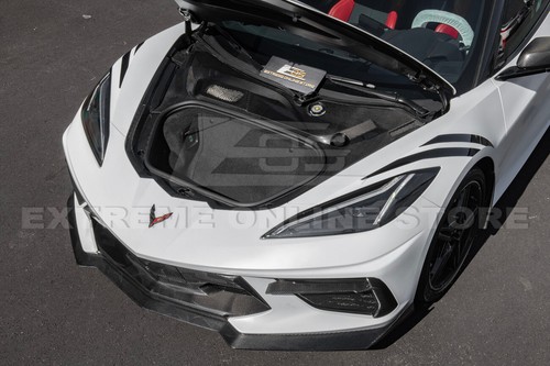 For 20-Up Corvette C8 Replacement Carbon Fiber 3 Pcs Frunk Appearance Trim Kit - Bild 3 von 24