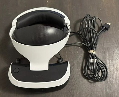 Sony PlayStation VRHeadset CUH-ZVR2 PS4 Virtual Reality headset ONLY W/ Earbuds