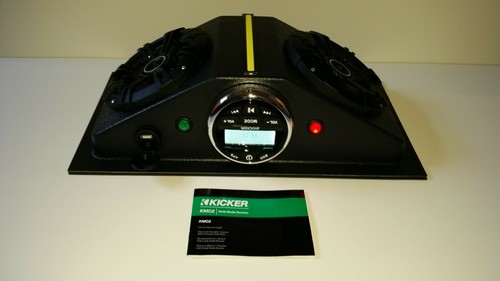 Kicker Marine Overhead Stereo Console UTV Golf Cart Radio Bluetooth 6.5 Speaker - Picture 9 of 11