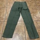 VTG OG-107 Pants Fatigues Army 1970s Military Trousers 30x31 Green Vietnam