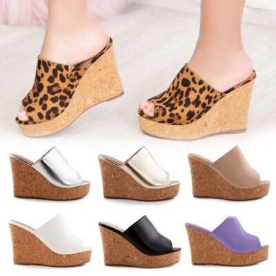 Women's Shoes Sandals Wedges Cork Flatform TOOCOOL M627