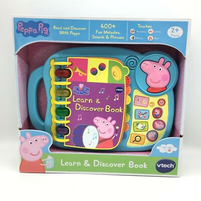 Vtech Peppa Pig Toy Learn And Discover Book MultiColor Unisex Interactive  NEW