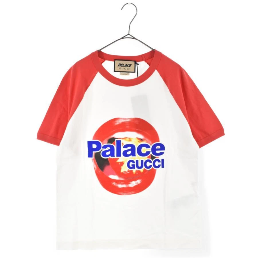 Gucci × PALACE Collaboration Cotton Jerecy Short Sleeve T-shirt M Ringer  Unused