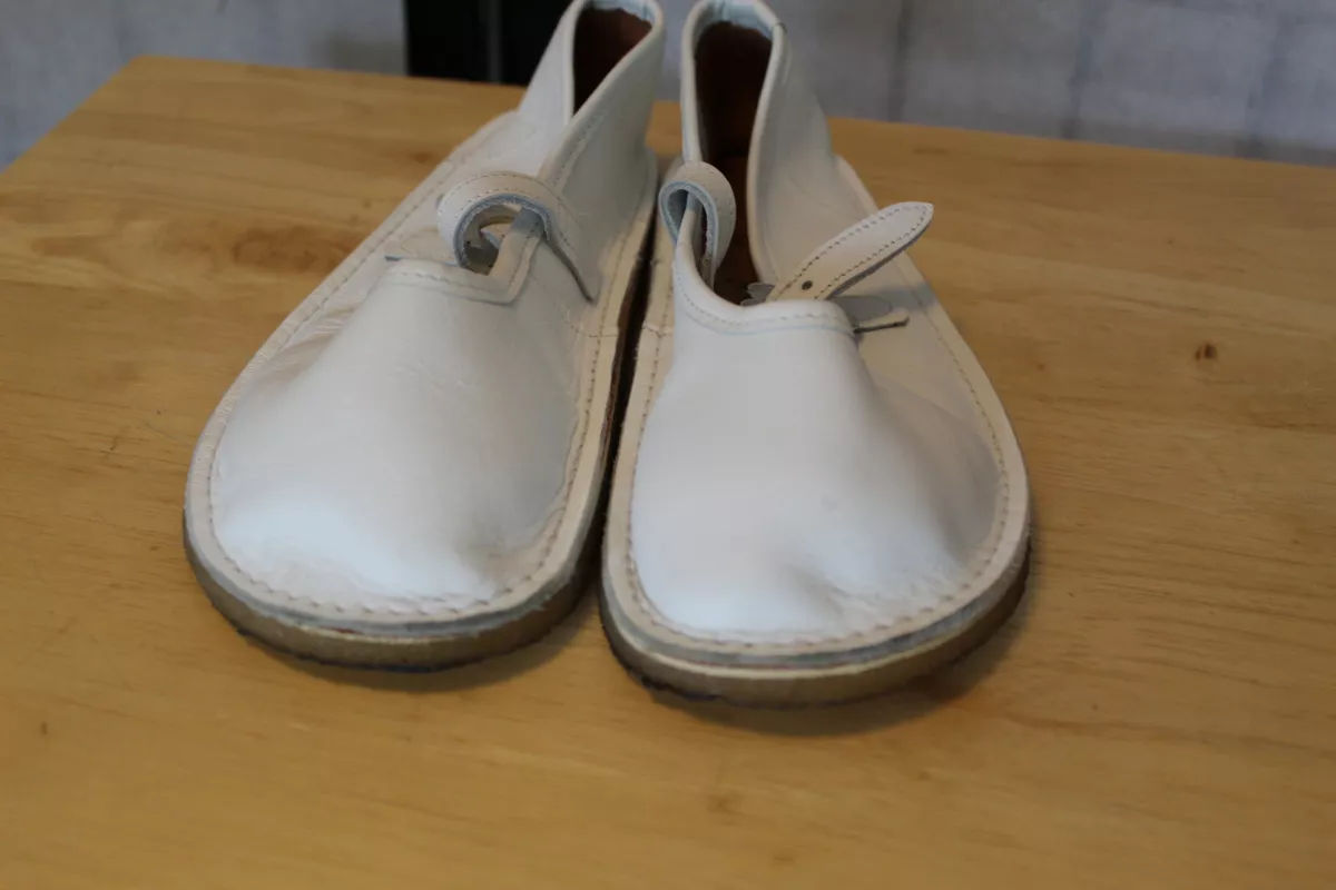 BEAR FEET HANDCRAFTED IN TEXAS USA WHITE LEATHER MARY JANE STYLE SHOES S 15  EUC | eBay