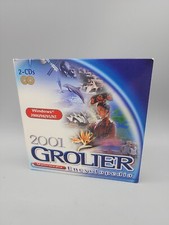 Grolier Mulitmedia Encyclopedia Year 2001 2 CDs 2000 98 Win 95/98NT