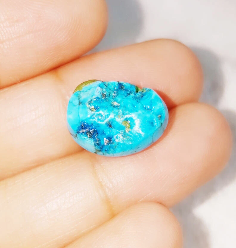 8.36 Ct Loose Gemstone Natural Turquoise Rough Untreated Opaque Lab Certified