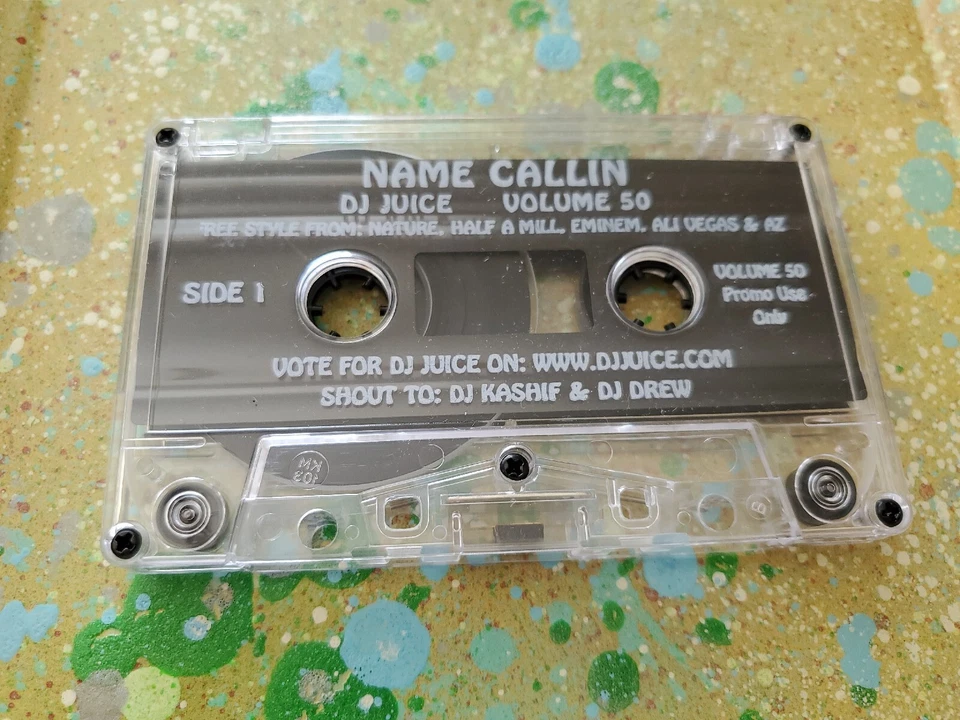 DJ JUICE #50 NAME CALLIN *VTG MEGA RARE *JAY Z/PRODIGY/DMX/AALIYA/WU TANG/NAS - Image 3 of 4