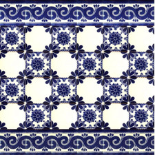 Piastrelle 10x10 cm messicane in ceramica 30 Mattonelle da parete cucina - Mirta