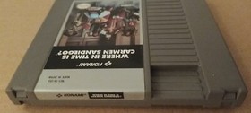 Where in Time is Carmen Sandiego? (Nintendo NES, 1991) Tested/Working. Game Only