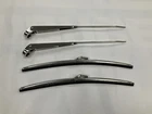 1967-72  Chevy Truck Polished Stainless Windshield Wiper Arms & Blades Kit Set