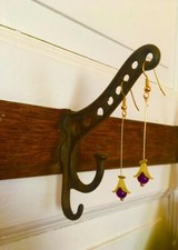 Tiny Yellow  Purple Calla Lily long drop