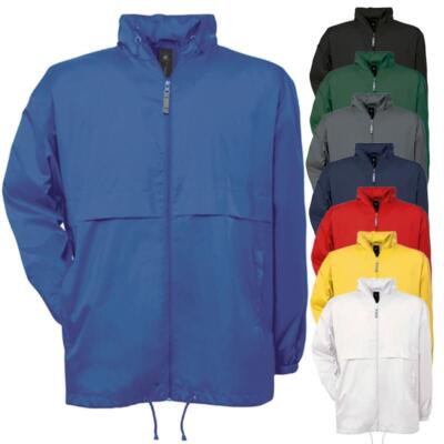 Damen und Herren Regenjacke mit Netzfutter, wasserabweisend, regenfest | B&C