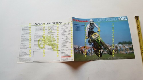 Kawasaki Cross Enduro 1982 depliant originale INGLESE brochure ENGLISH - Picture 3 of 3