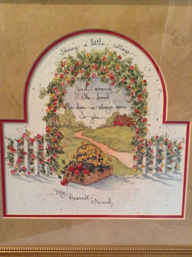 D. Morgan Print "Friendship Cottage" Gold Frame 15.5" x 15.5" Matted $39.99 - 第 10/10 張圖片