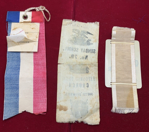 VINTAGE CHRISTIAN ENDEAVOR 1892 NY SUNDAY SCHOOL BUSHWICK BKLYN VICTORY SILKS - Picture 5 of 5