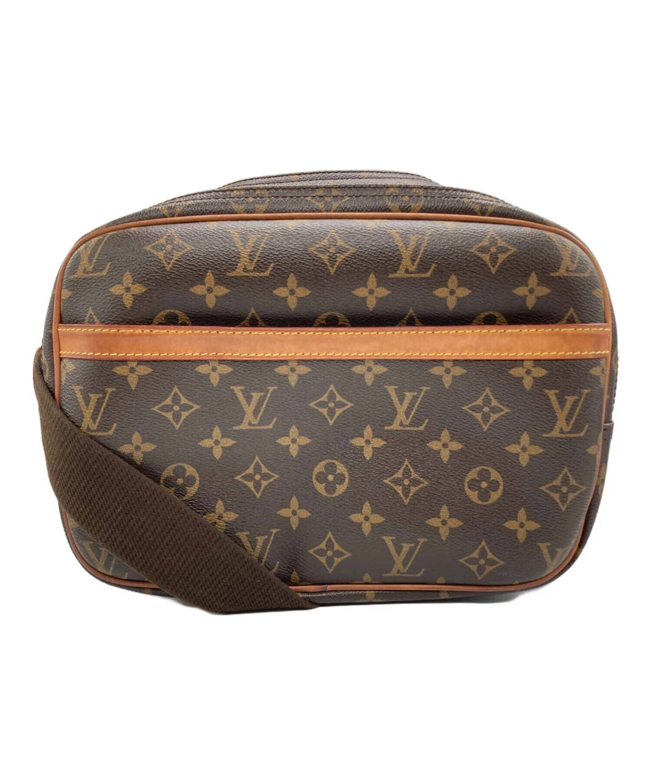 Vuitton — Louis Vuitton Reporter PM M45254 Brown Shoulder Bag #TFB4627