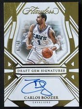 Carlos Boozer 2023-24 Panini Flawless Draft Gem Signatures Gold /10 #DGS-CBZ