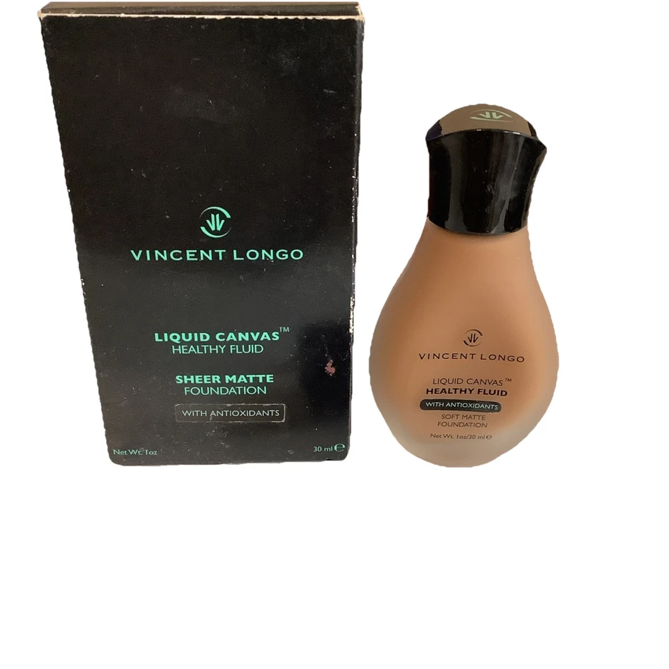 Vincent Longo Golden Sienna #10 Liquid Canvas Sheer Matte Foundation. New In Box - Image 3 of 4