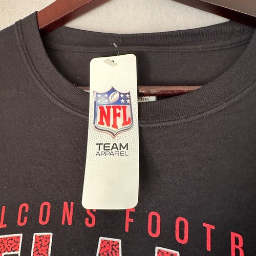 Atlanta Falcons Football NFL Team Apparel Black Long Sleeve T-Shirt - Picture 4 of 8
