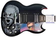 Elton John Signed Hand Painted Airbrushed Art 1/1 Guitar ACOA