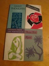 PETER PAUPER LOT 4 LOVE LYRICS POEMS SONNETS PORTUGUESE QUIET THOUGHTS HC DJ