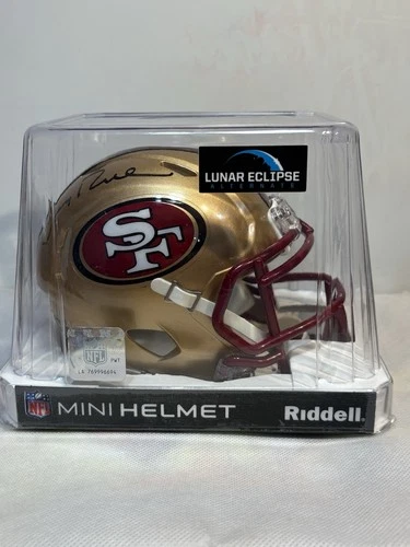 Jerry Rice Signed San Francisco 49ers Mini Helmet Player Hologram Authentic