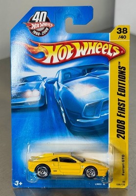 Hot Wheels Ferrari GTO Yellow 2008 First Editions 38/40 Vintage New NIB